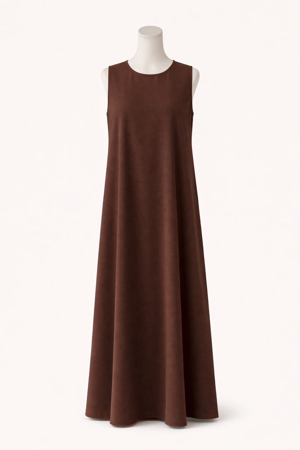 Vestido sin mangas-tela jazz