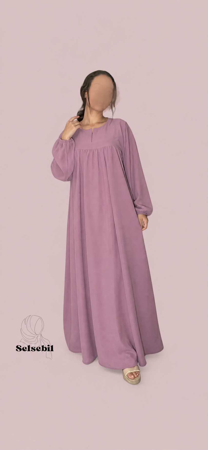 Abaya tela crepe