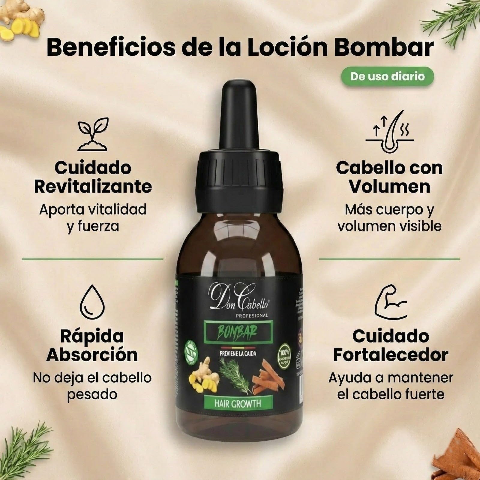Loción Capilar +Bombar