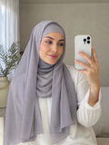 Hijab chiffon con gorrito
