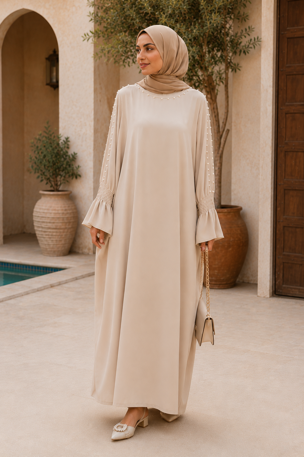 Abaya mariposa talla única