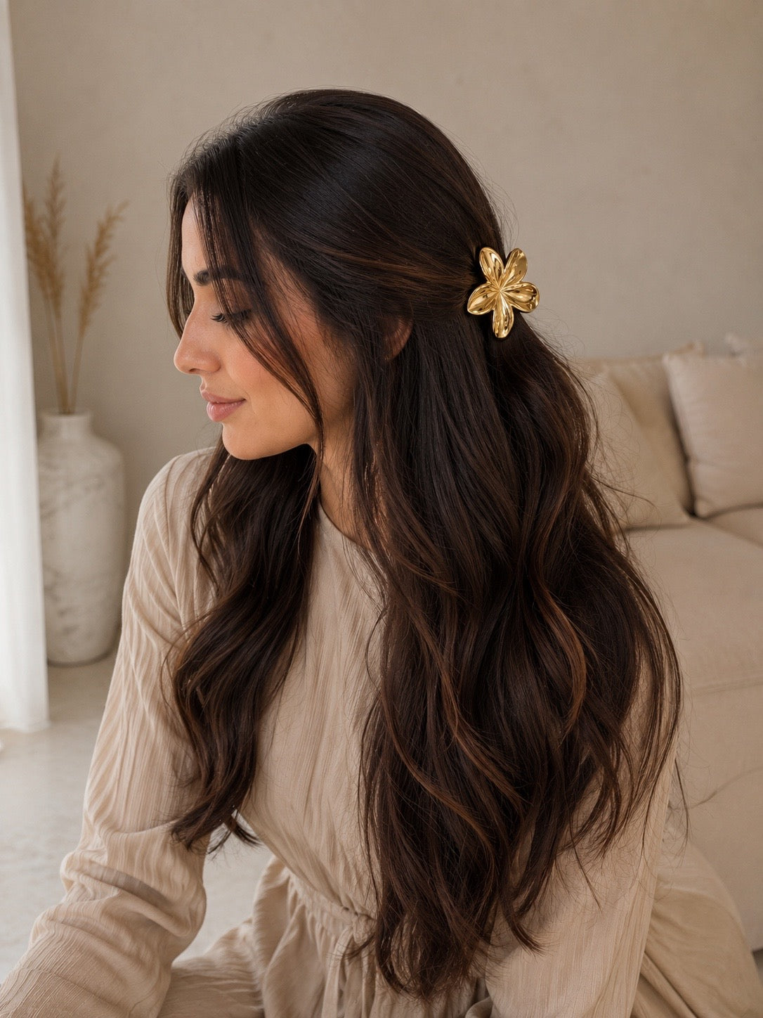 Pinza Flor elegante para Pelo