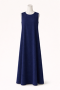 Vestido sin mangas-tela jazz